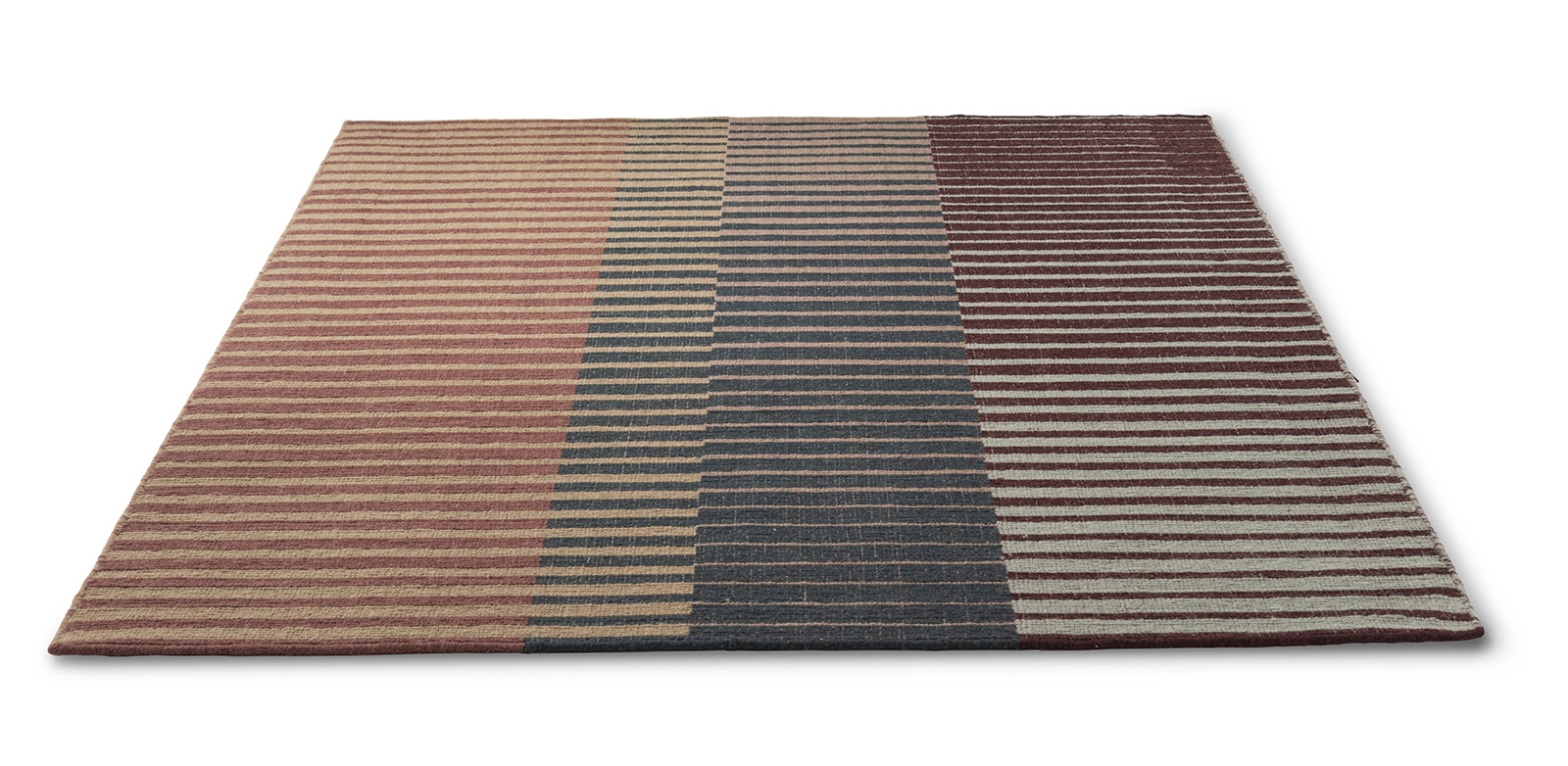 Center Striped Wool Rug