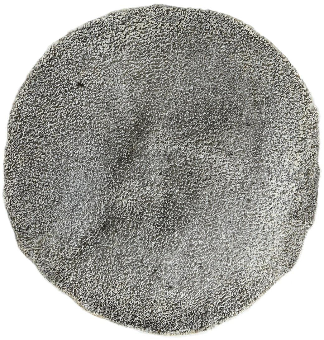 Aluminium Round Hand-Woven Rug