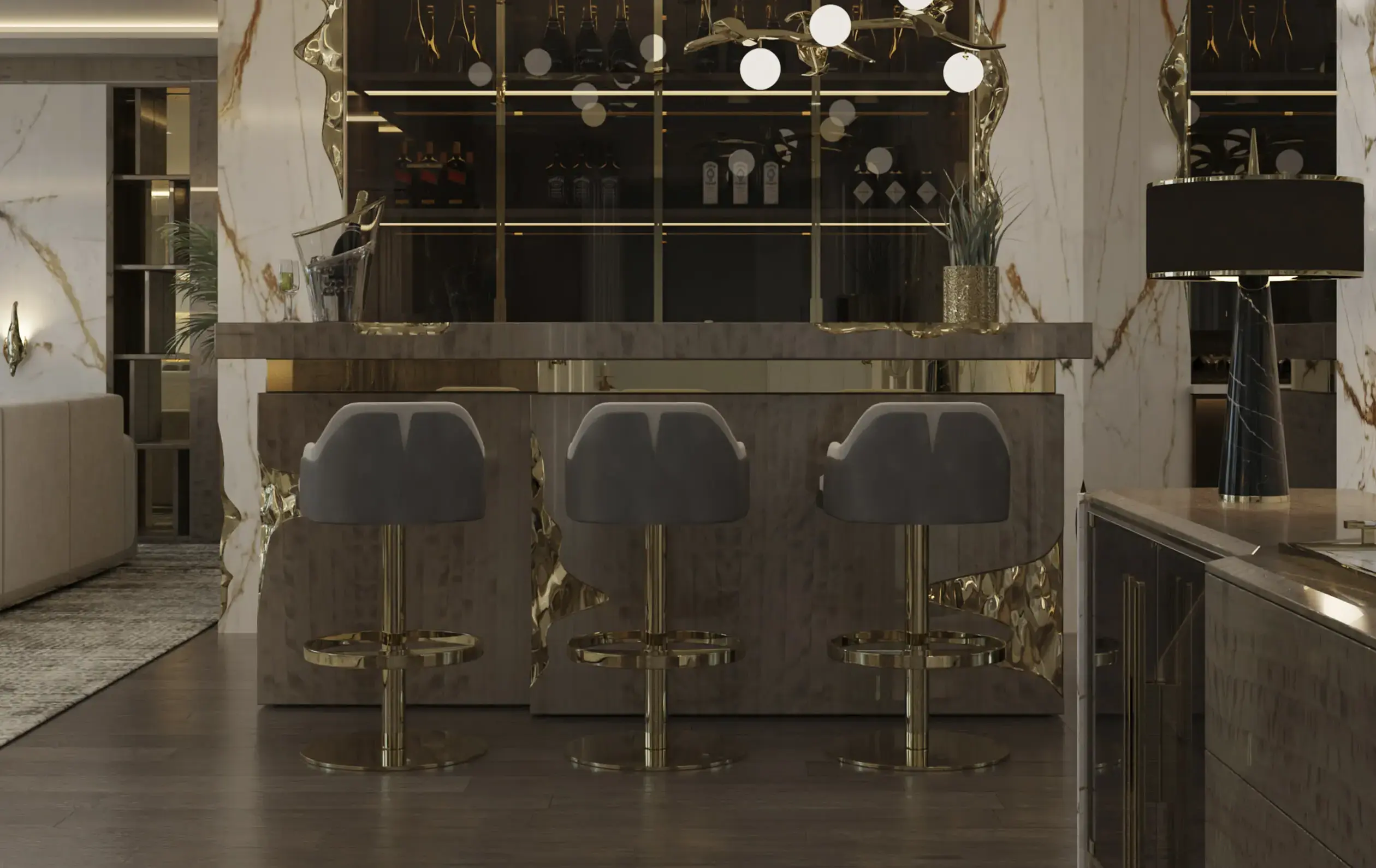 Regal Swivel Bar Chair - 3