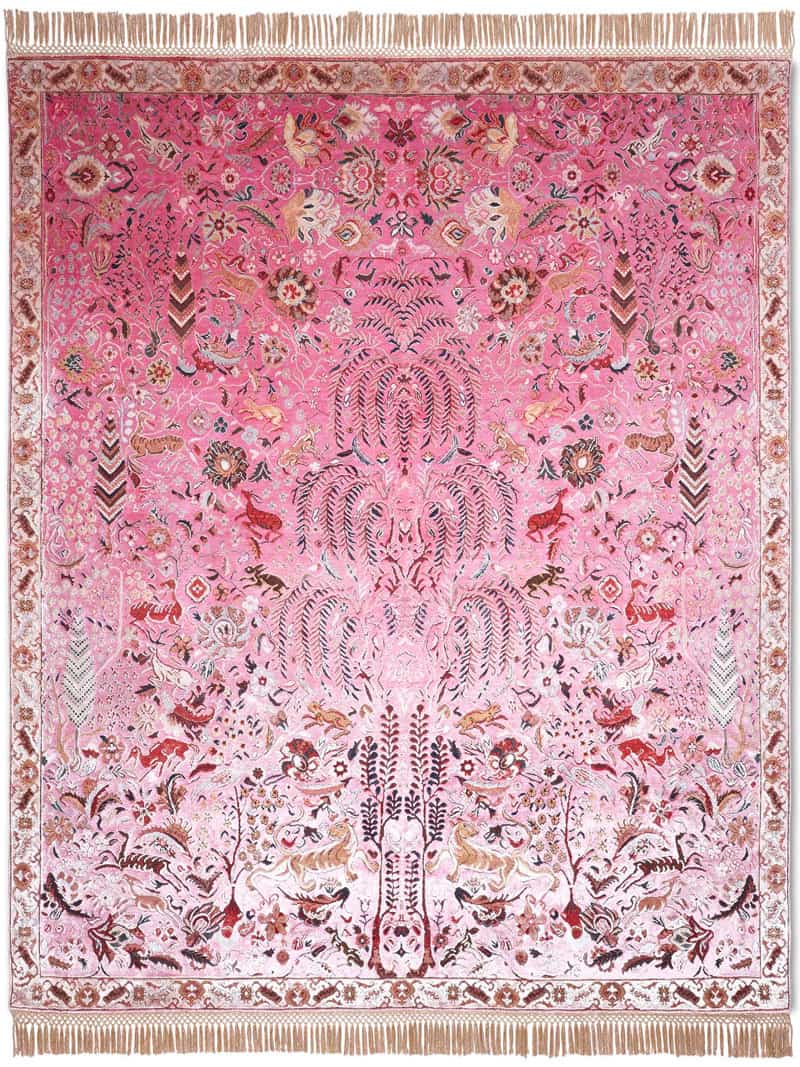 Pink Hand-Woven Rug