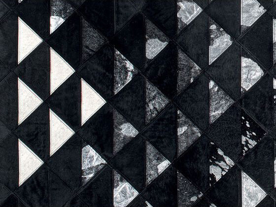 Clay Cowhide Handwoven Rug