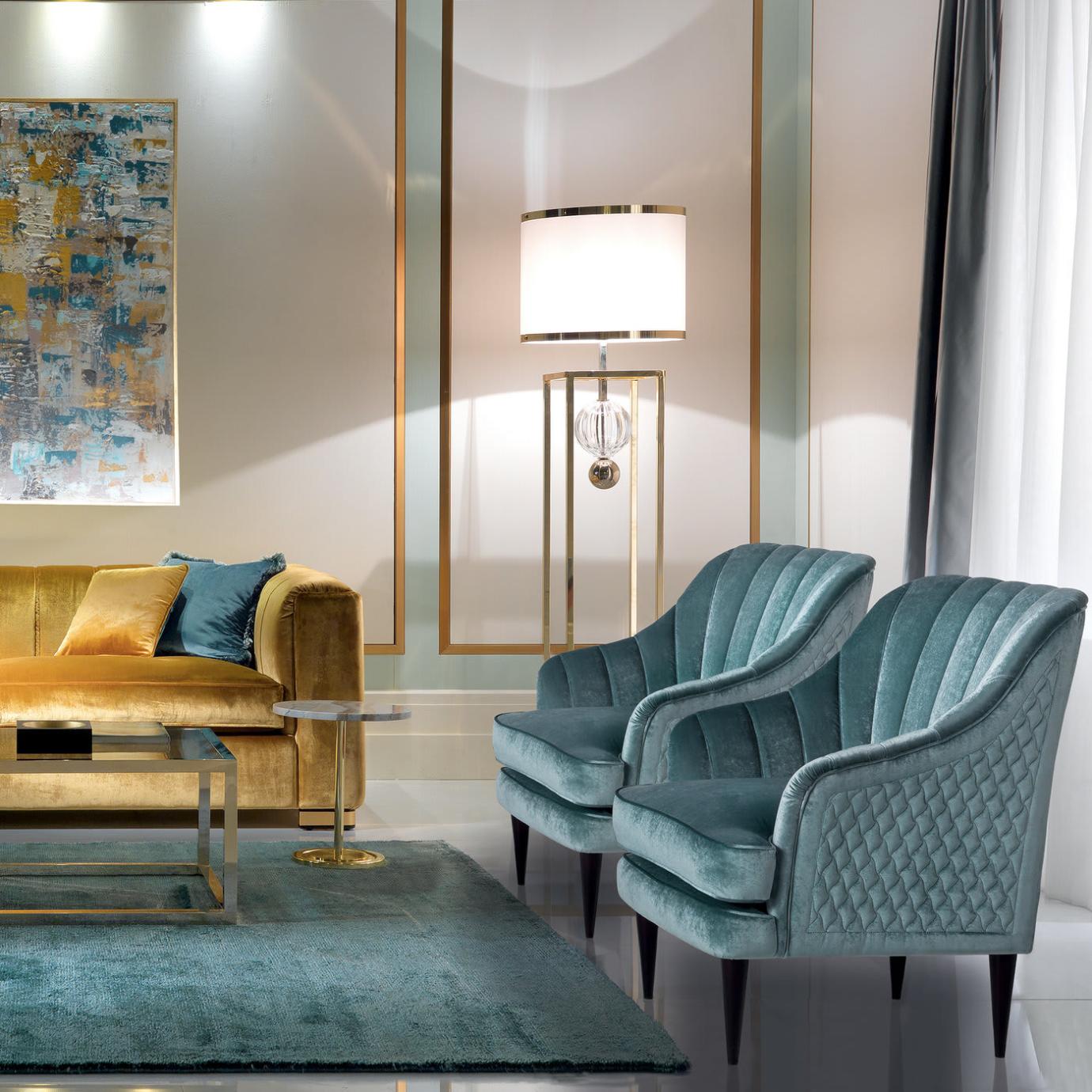 Michelle Teal Armchair