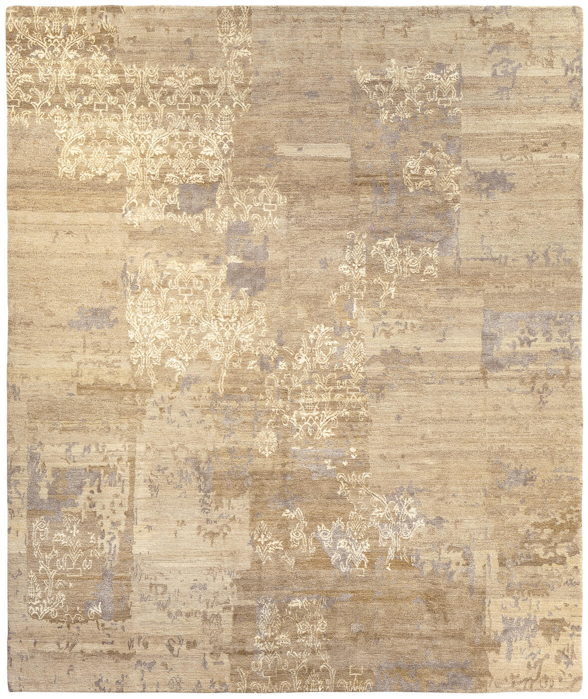Boro Hand-knotted Beige Rug