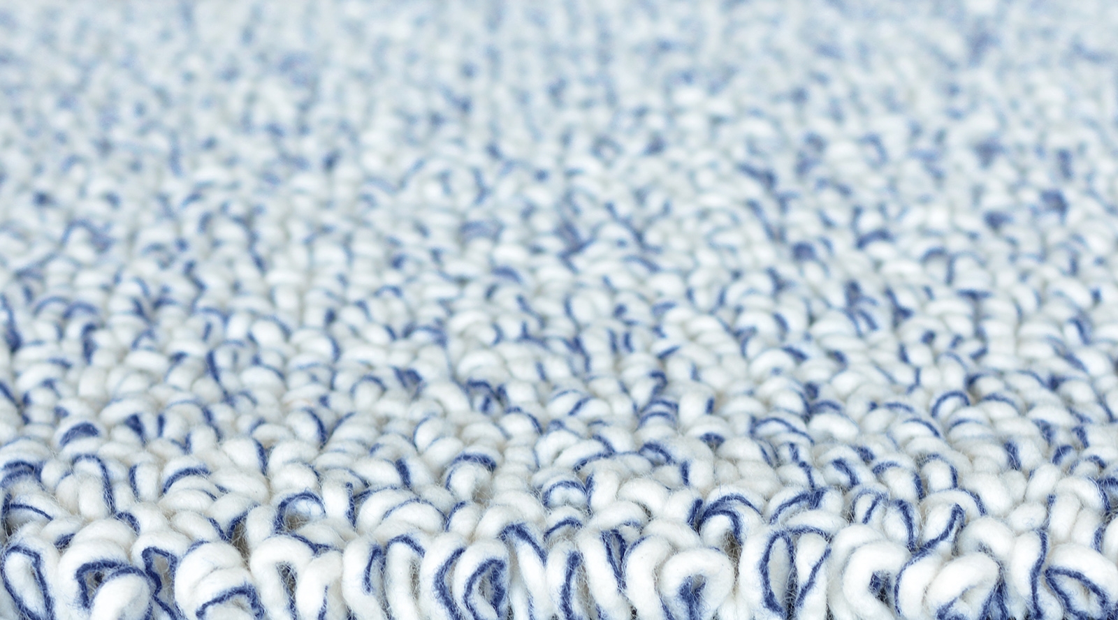 Felted Loop Pile Blue Rug