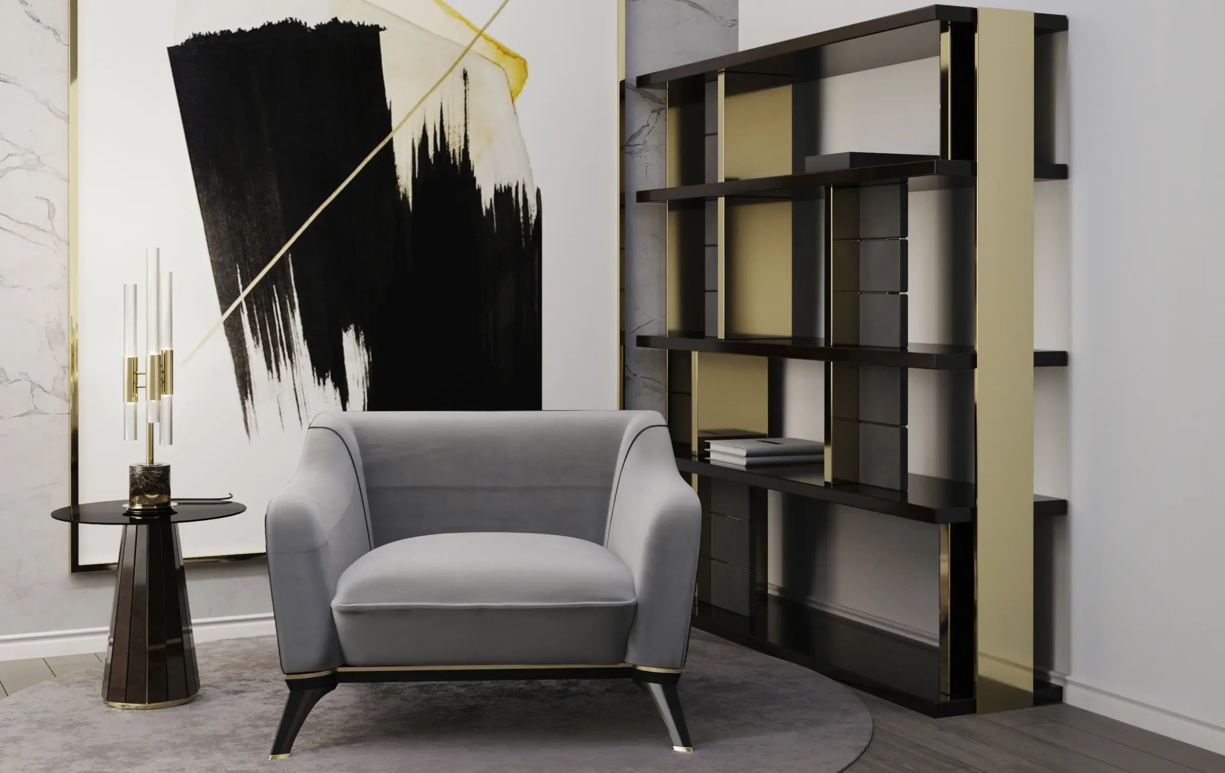 Radiance II Black Side Table - 3