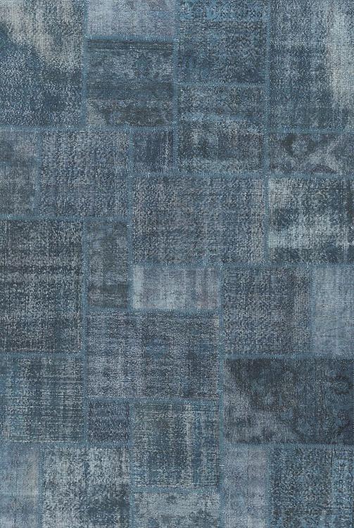 Indigo Patchwork Handmade Rug