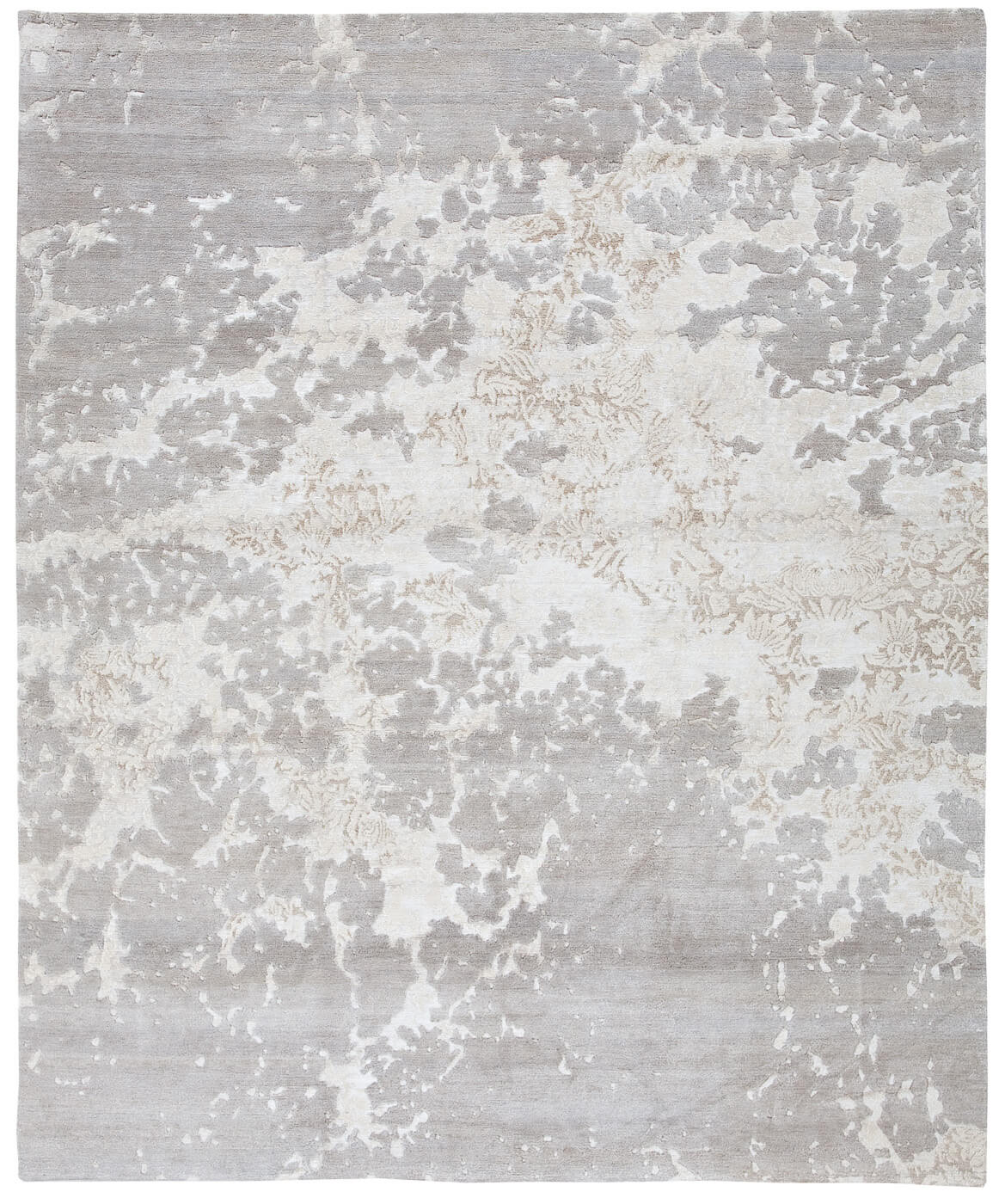 Verona Hand-knotted White / Grey Rug