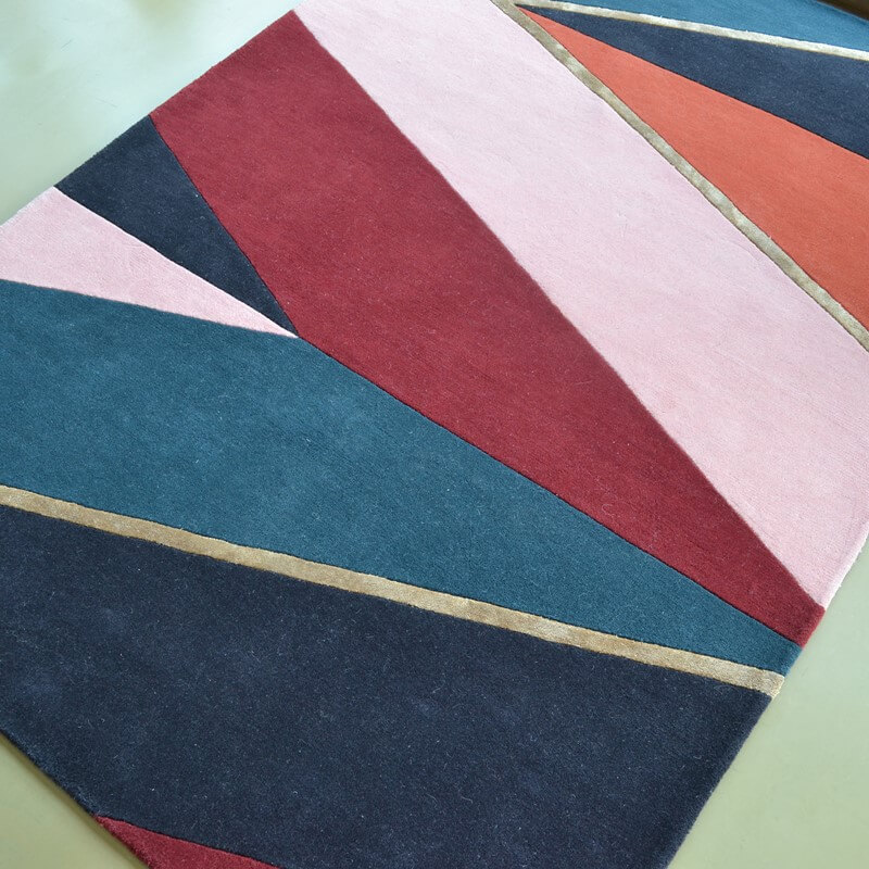 Hand-Tufted Geometric Rug