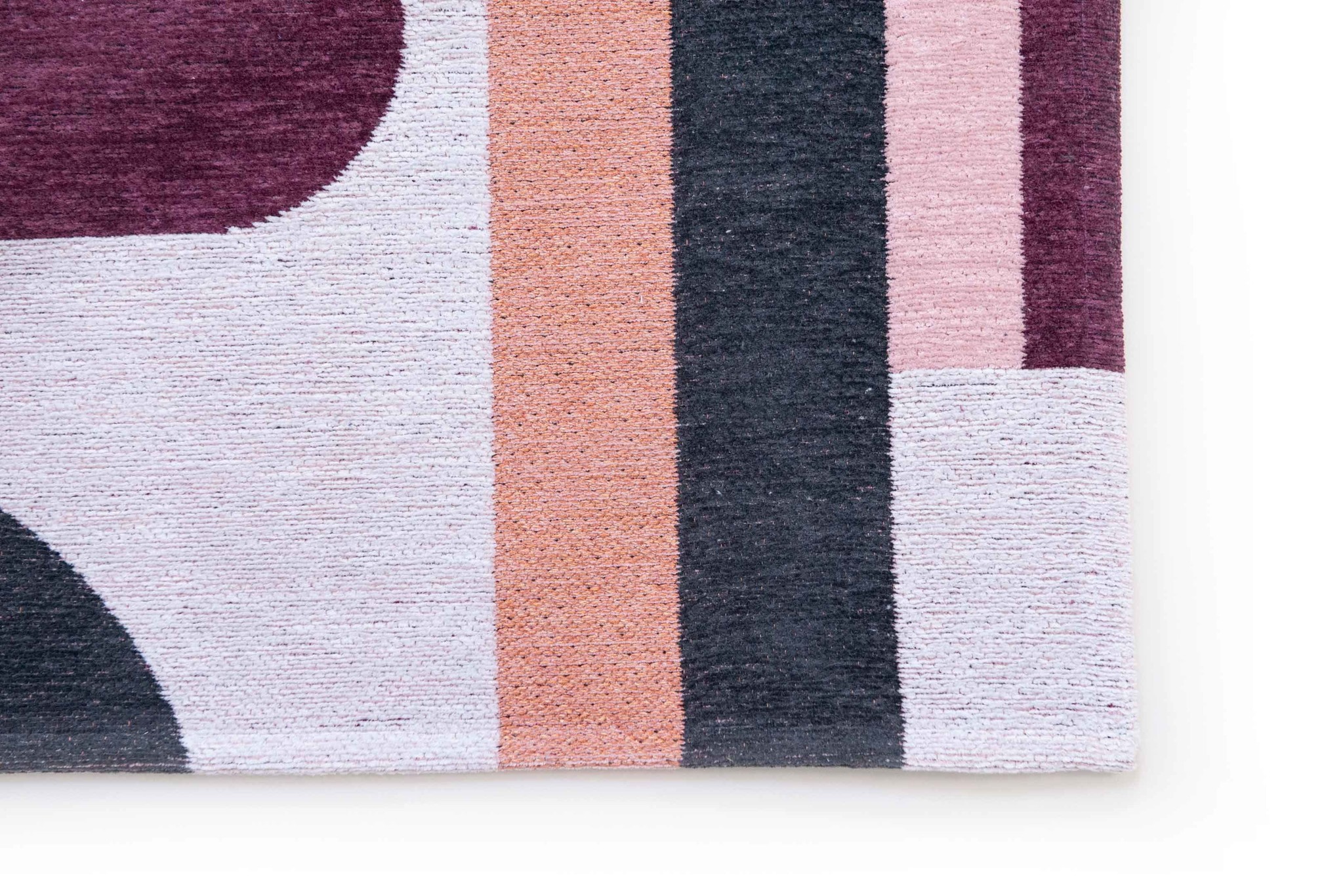 Geometric Pink Flatwoven Rug