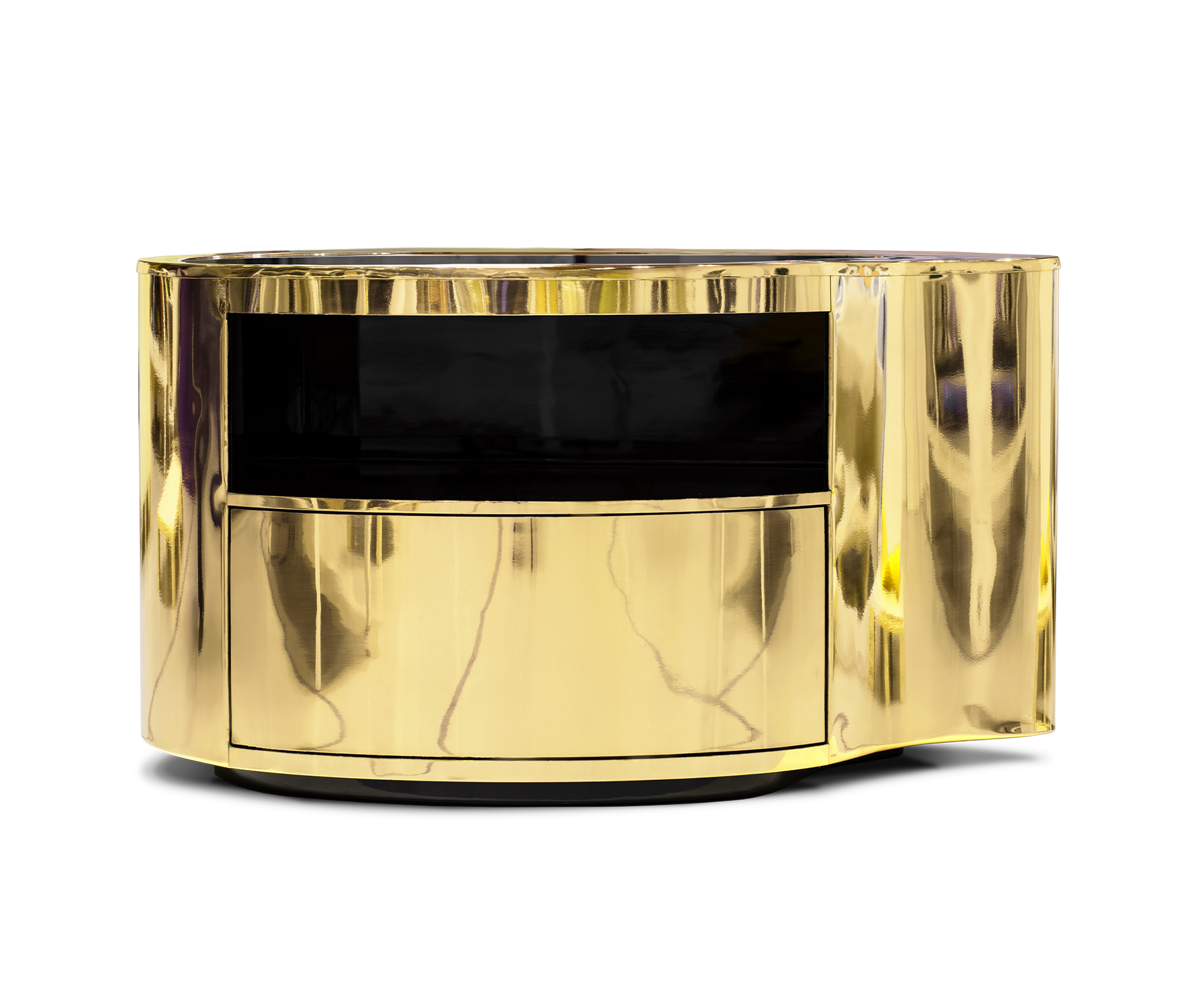 Crest Gold Nightstand