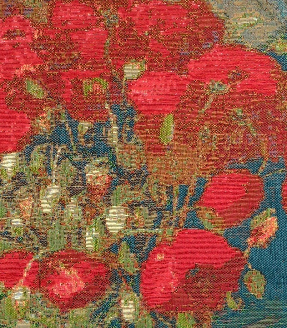 Van Gogh's Vase with Poppies Tapestry