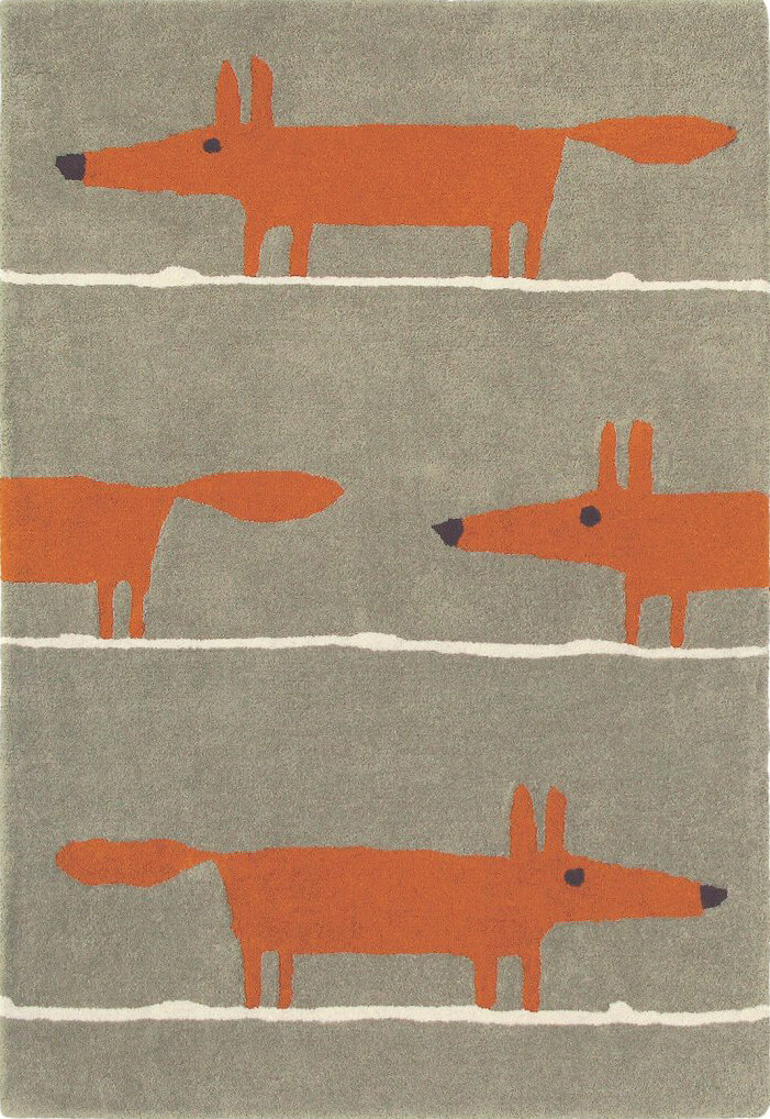 Fox Wool Handwoven Rug