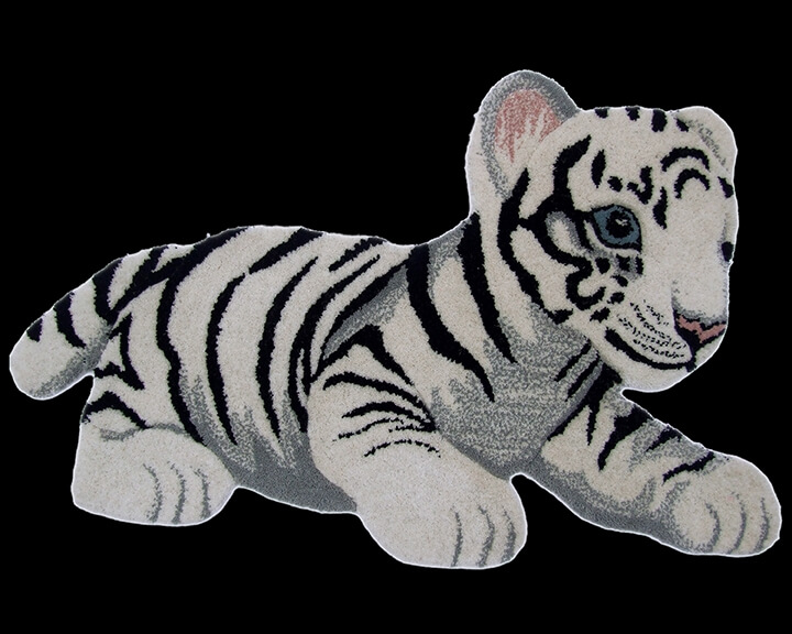 Animals Tiger Toy White Sitap Rug