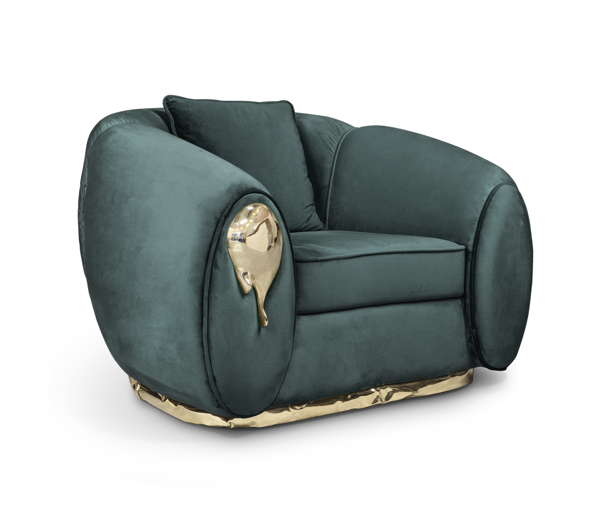 Solara Green Luxe Armchair