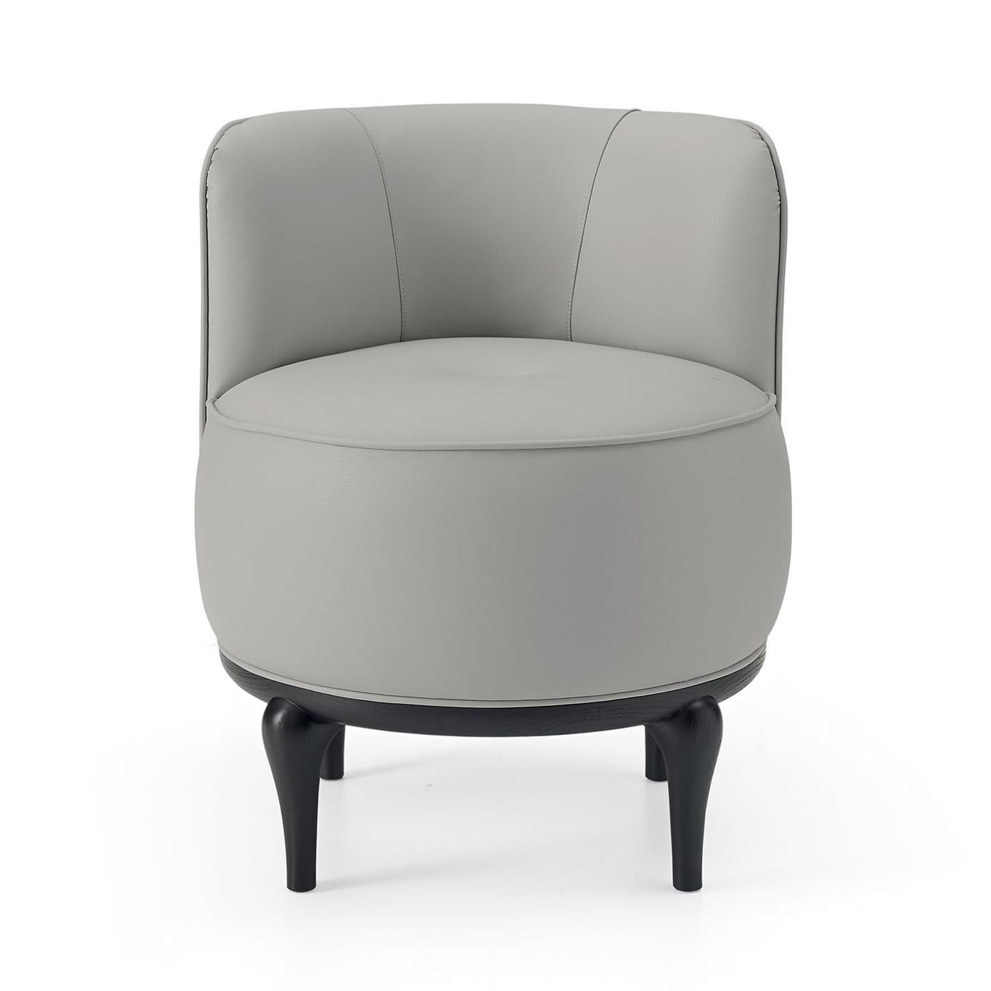 White Round Lounge Chair