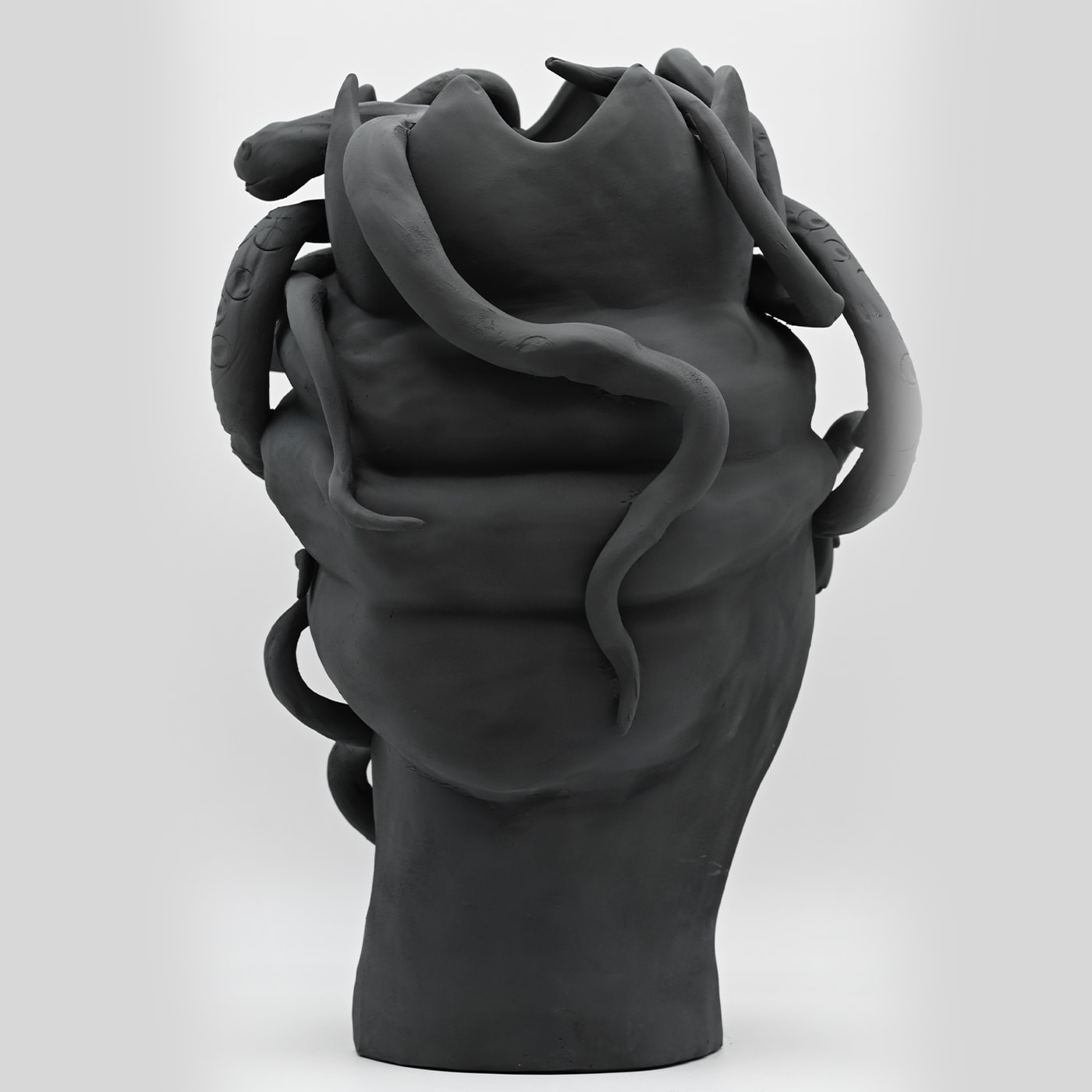 Moor's Head Dark Grey Handmade Sculpture