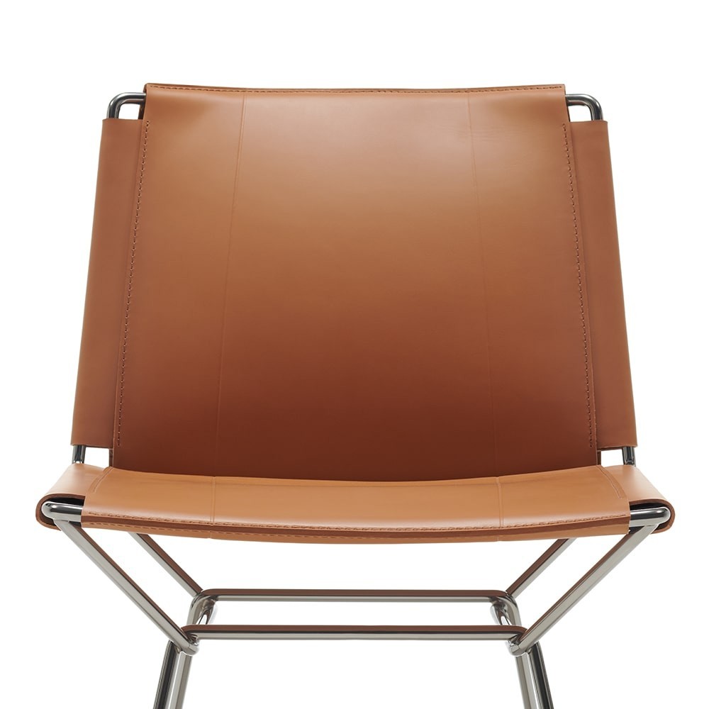 Neil Elegance Leather Stool ☞ Color: Turtledove R906 Col. 29 ☞ Dimensions: Height 107 cm