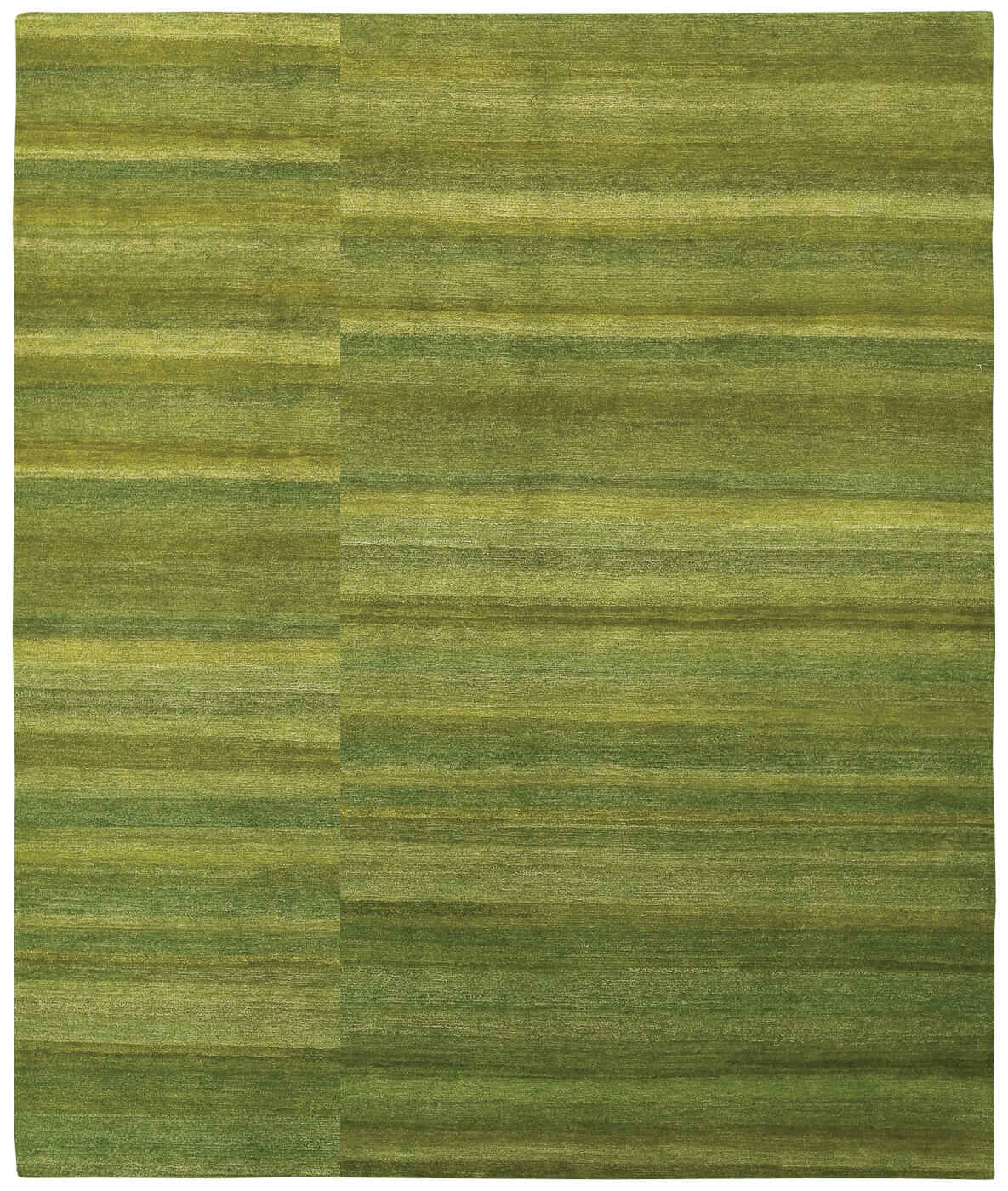 Green Lines Hand-Knotted Rug