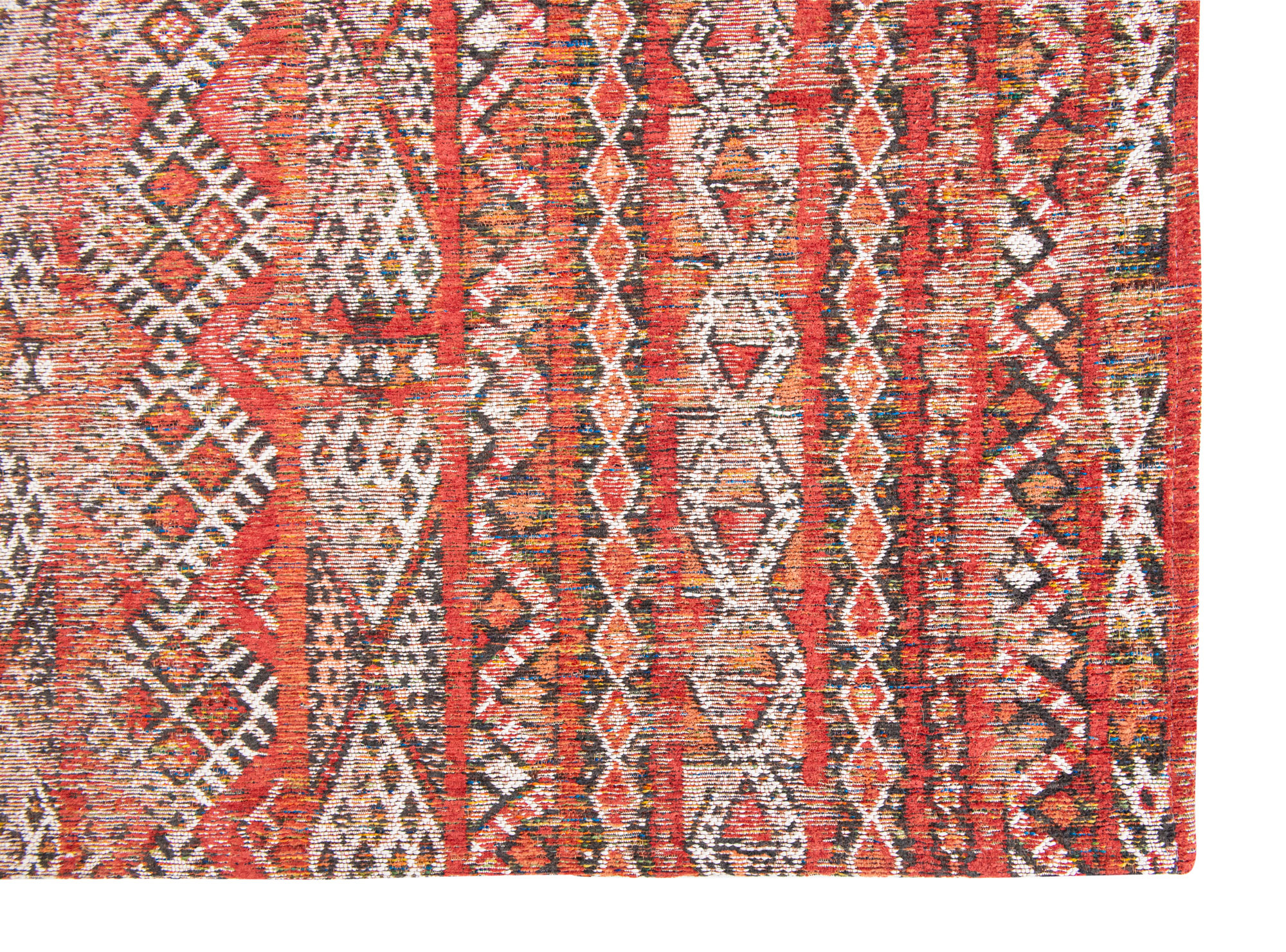 Antiquarian Flatwoven Red Rug ☞ Size: 9' 2" x 13' (280 x 390 cm)