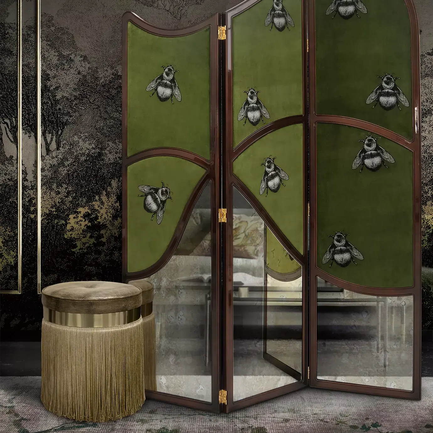 Isabella Leather Stool