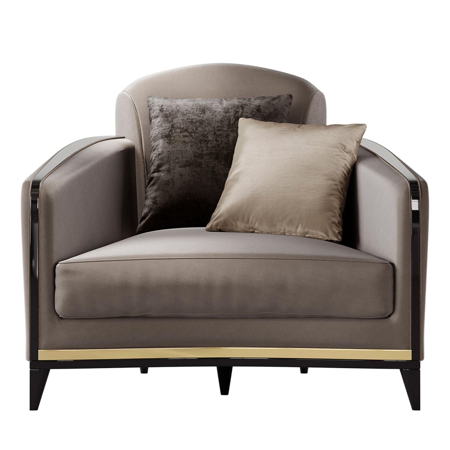 Luxury Gray Armchair