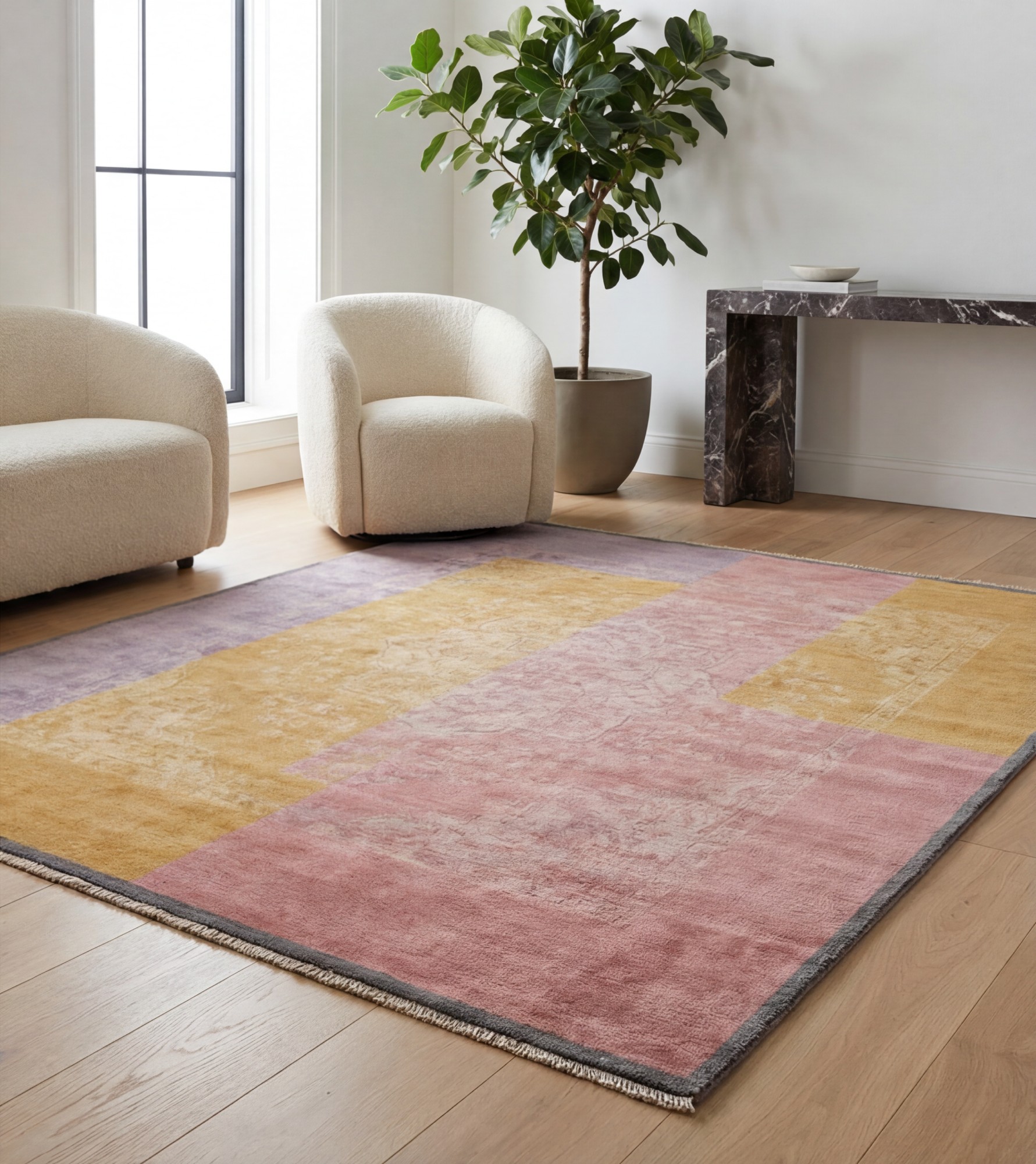 Dusty Mosaic Artisan Rug