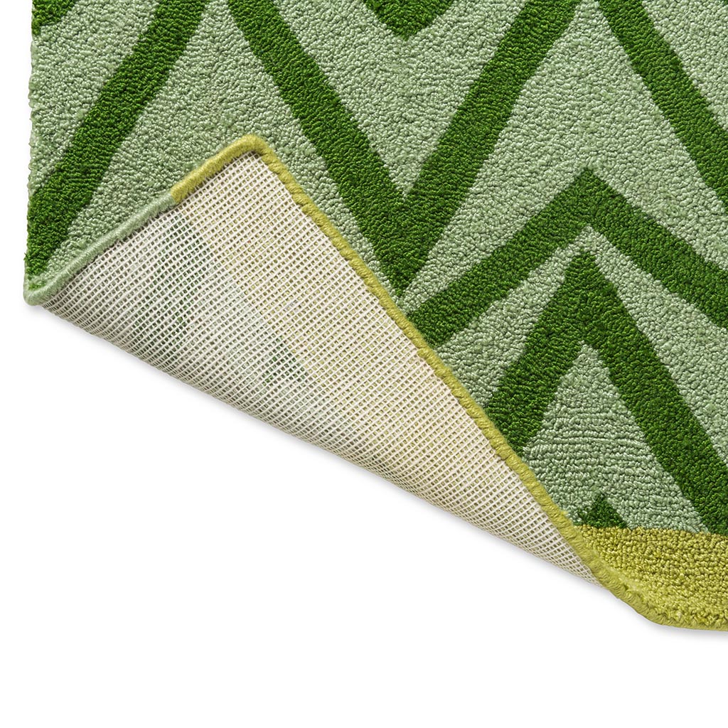 Green Flat Weave Outdoor Rug