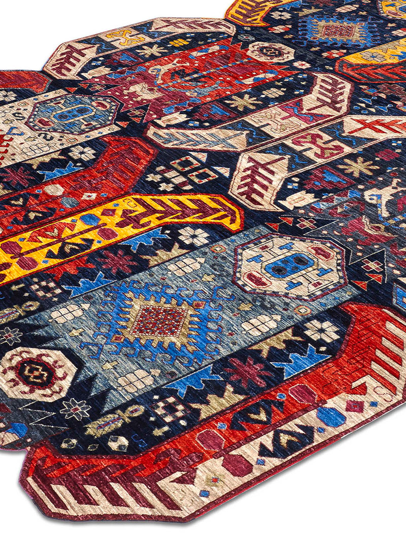 Multishape Hand-Woven Rug