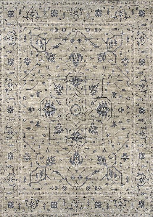 Heriz Grey / Beige Hand Knotted Rug