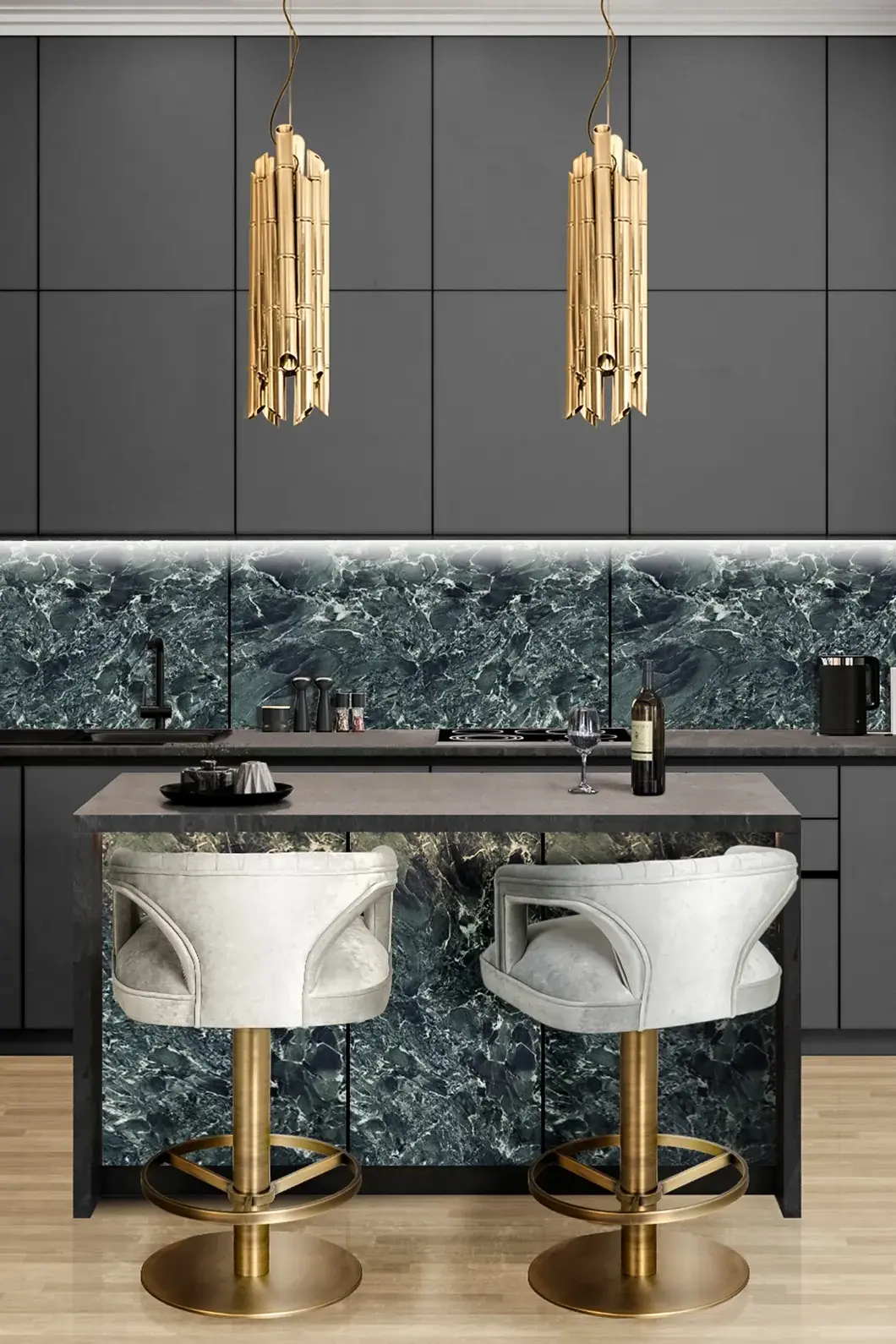 Dune II Swivel Counter Stool - 2