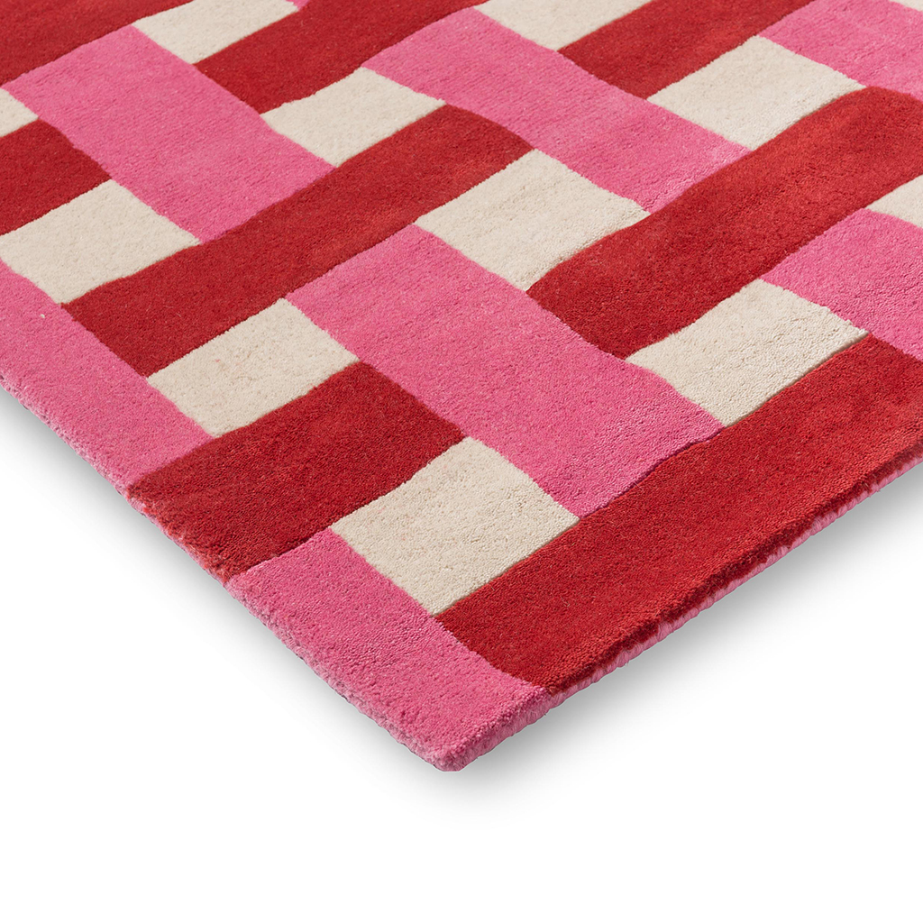Coral Rose Weave Rug