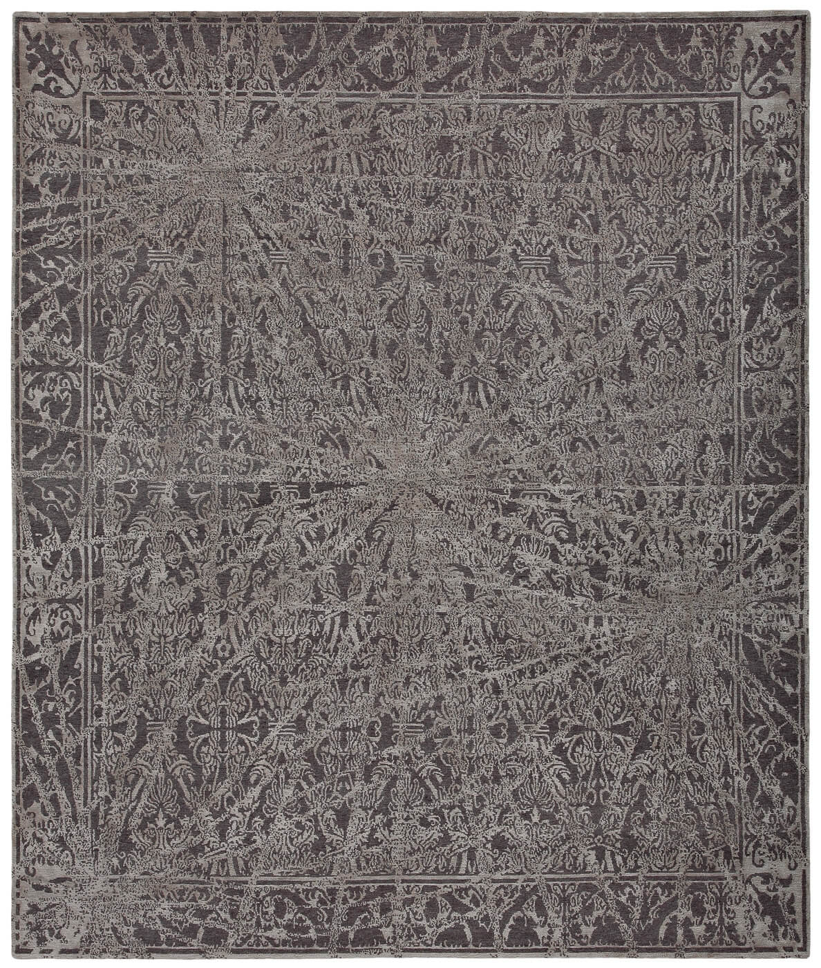 Alcazar Hand-knotted Grey Rug