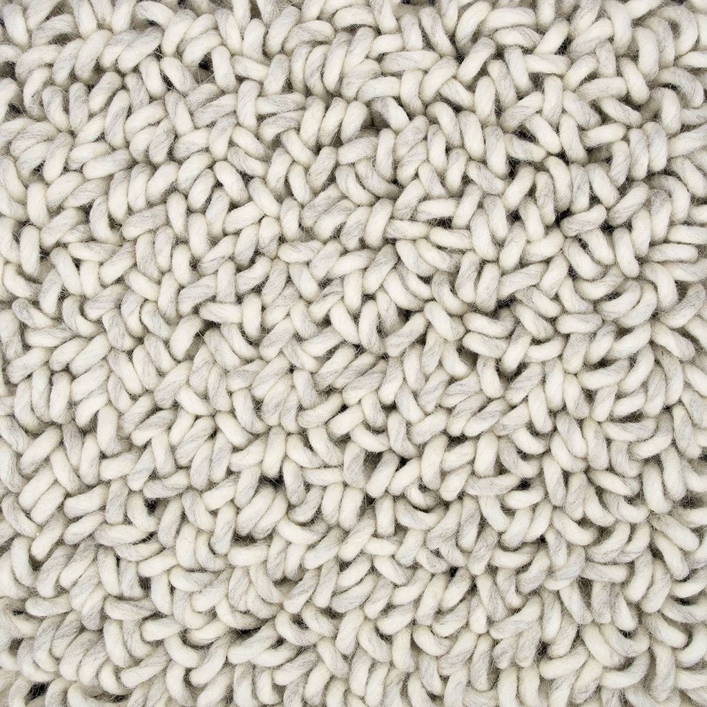 Light Grey Felted Shag Rug