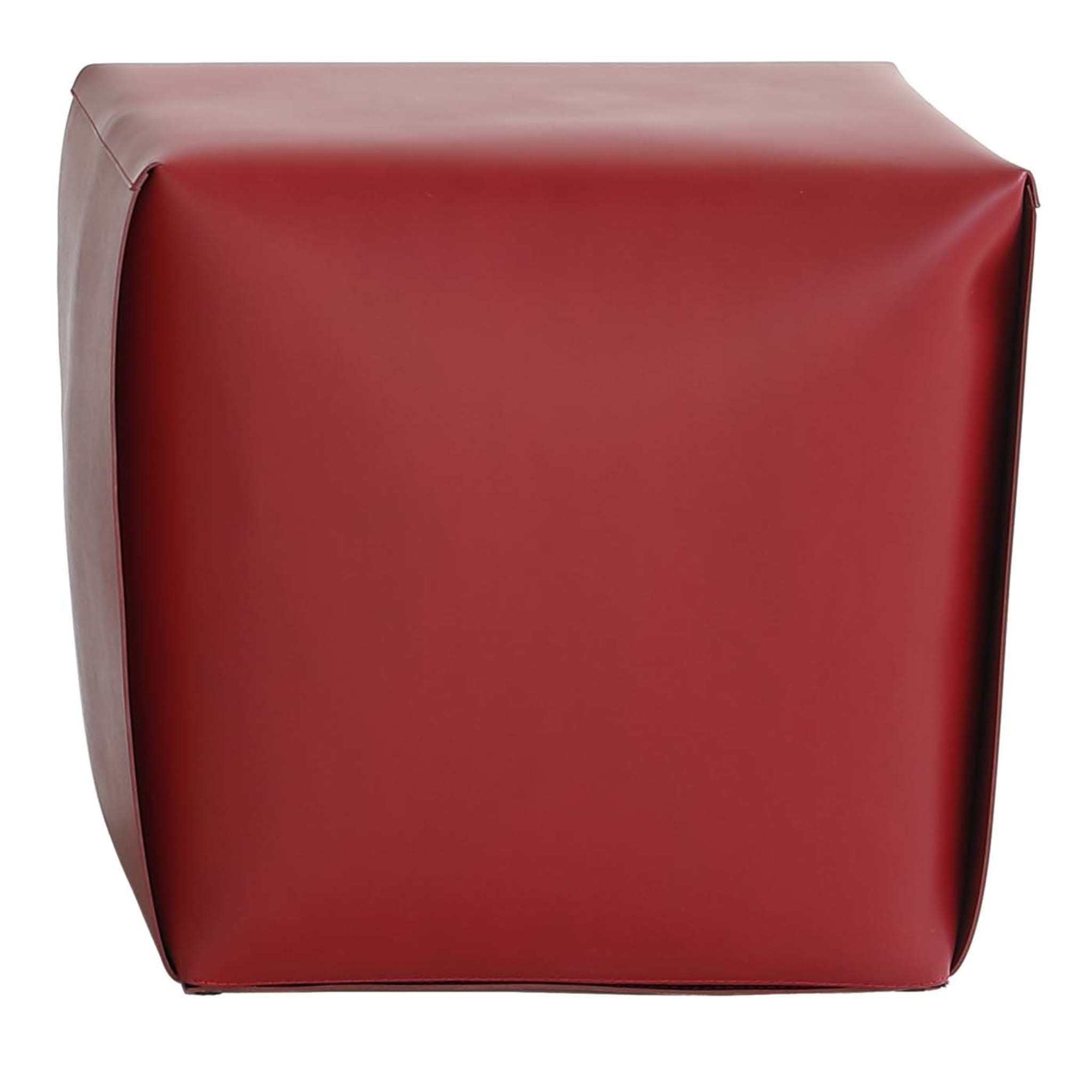 Tall Bao Leather Ottoman