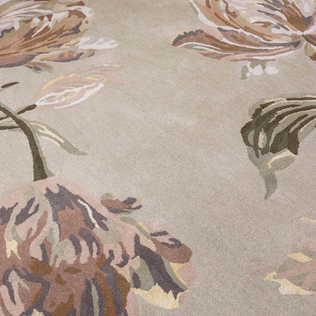 Natural Sage Green Round Rug