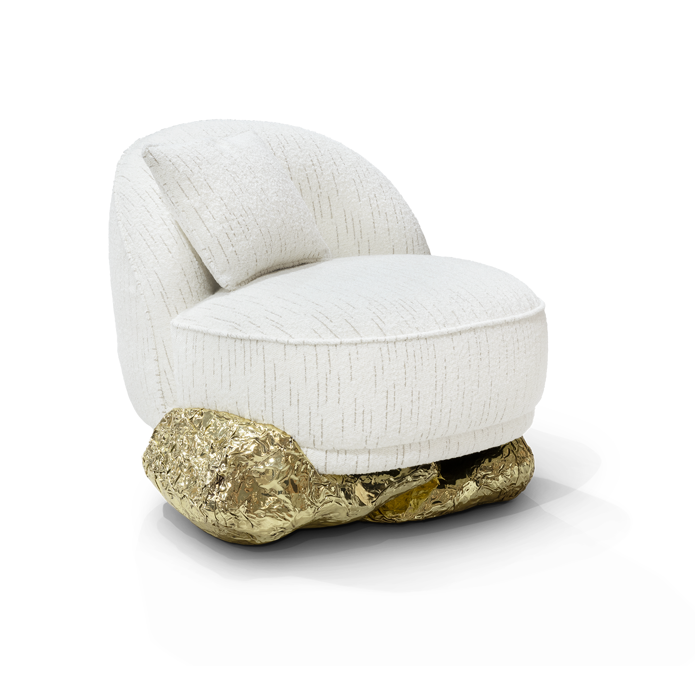 Angora White Armchair