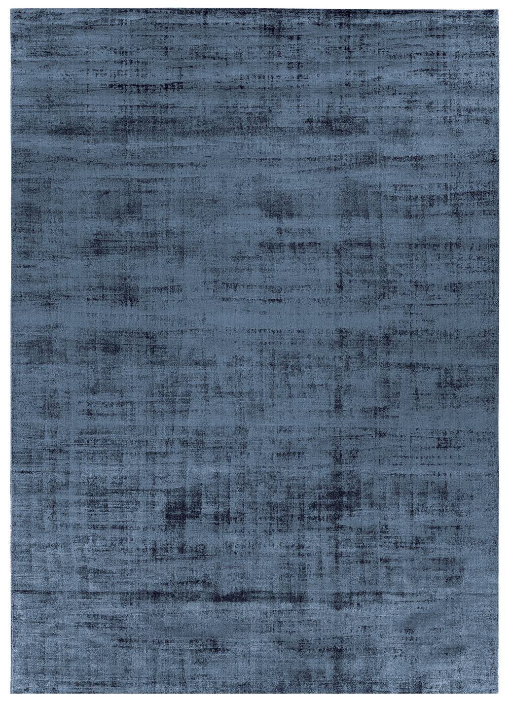 Night Blue Silk Rug