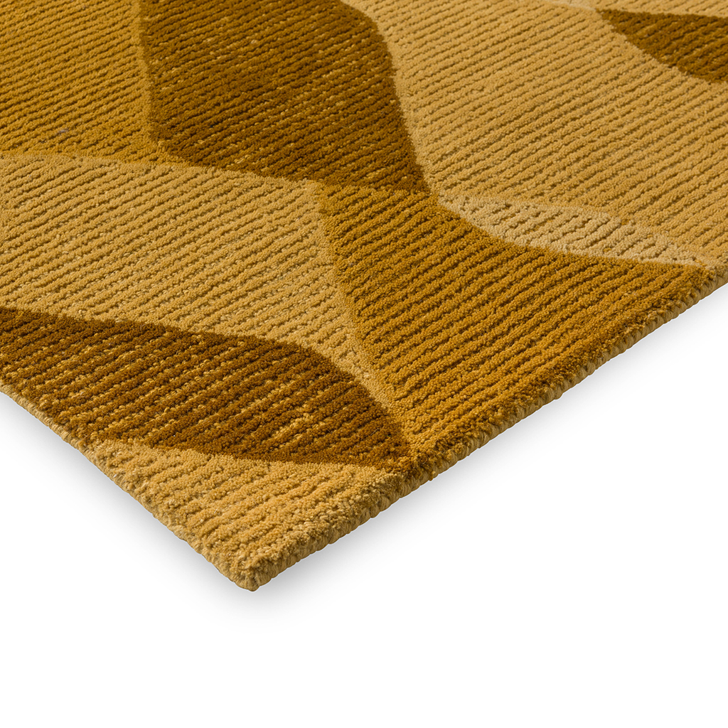 Waves Yellow Rug