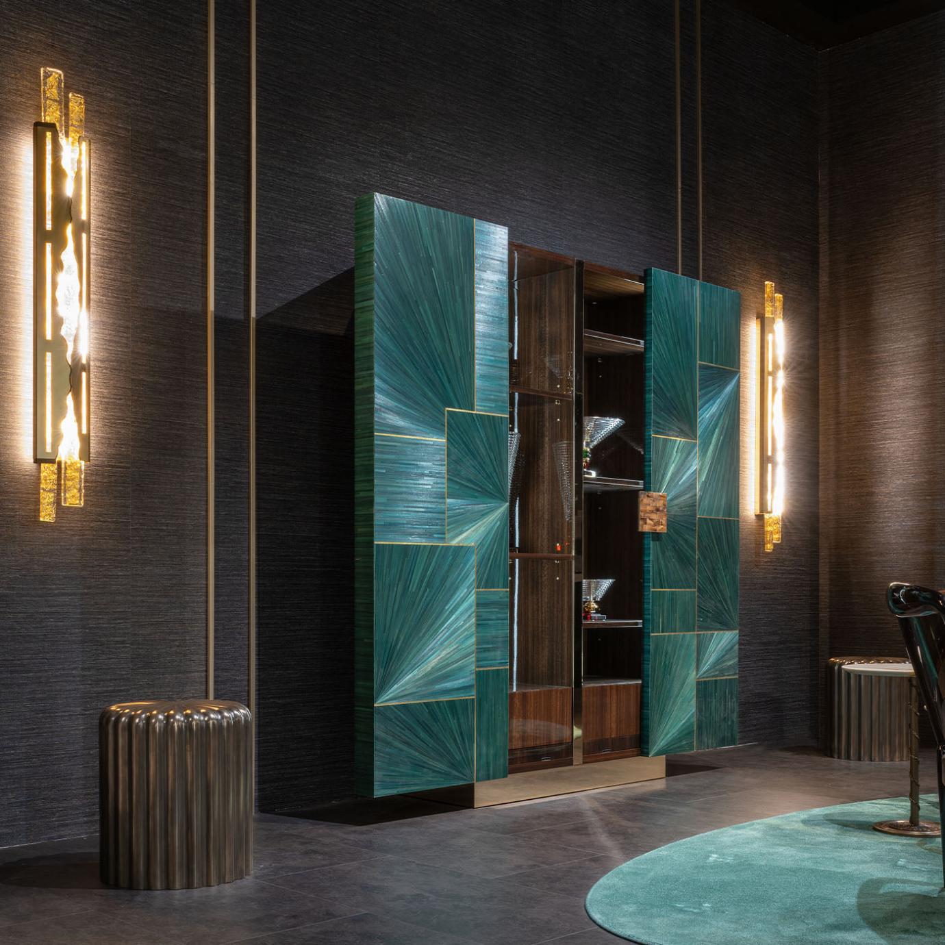 Stipo Teal Cabinet