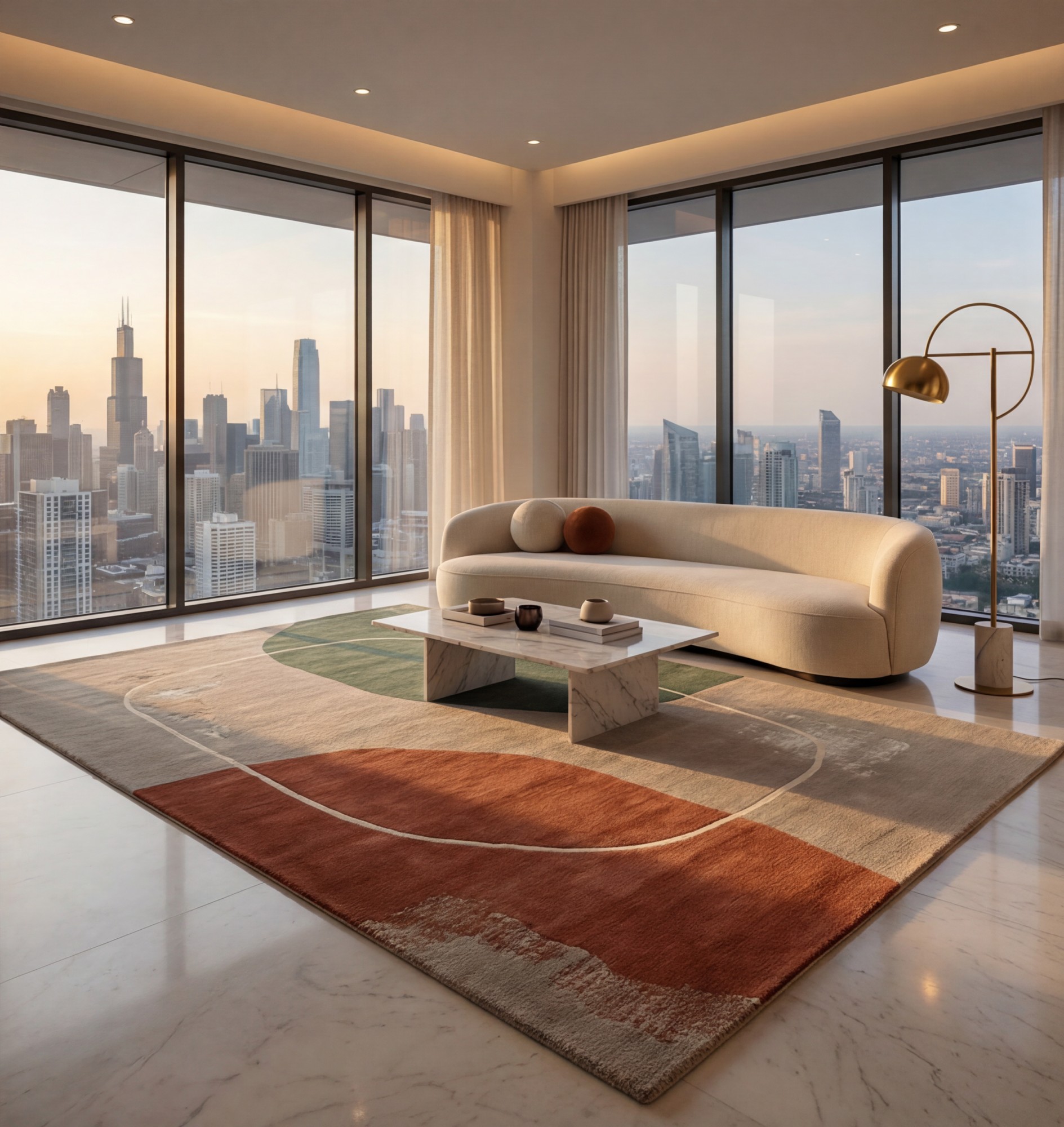 Balanced Orbits Luxury Rug