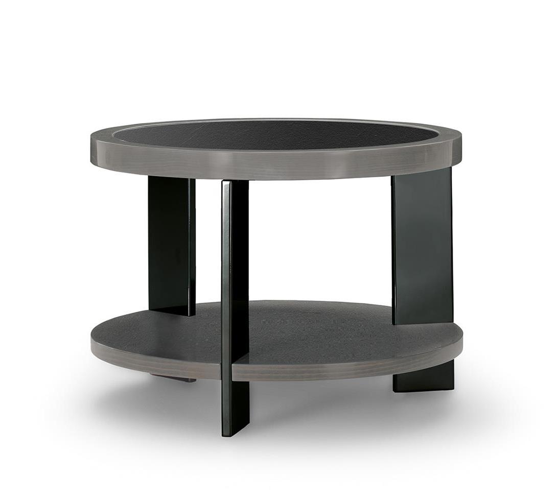 Black Round Coffee Table