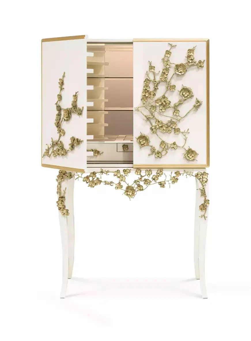 Mirage Lacquer Bar Cabinet
