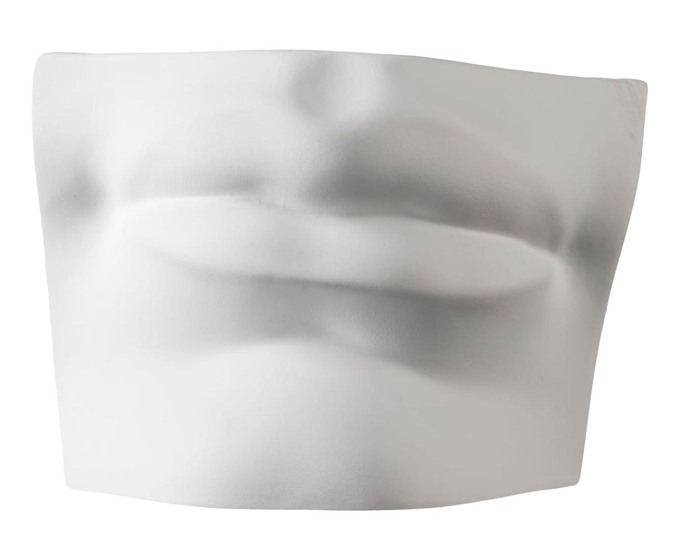 David's Mouth White Sculpture