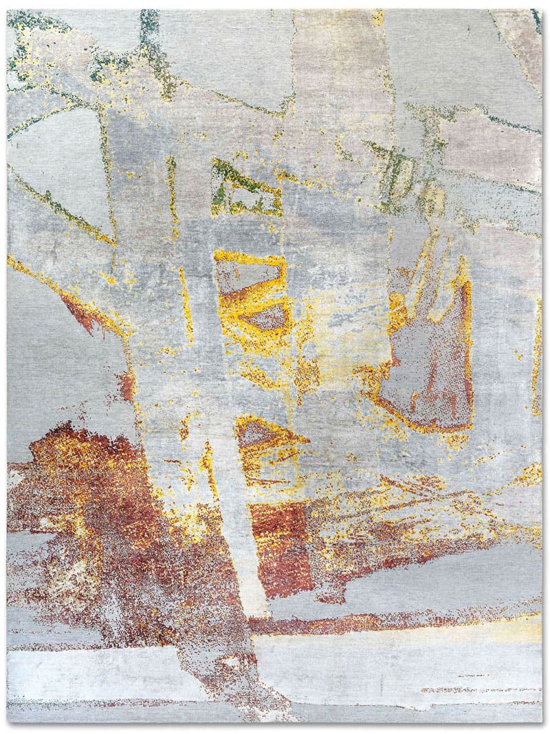 Pastel Rain Luxury Handmade Rug