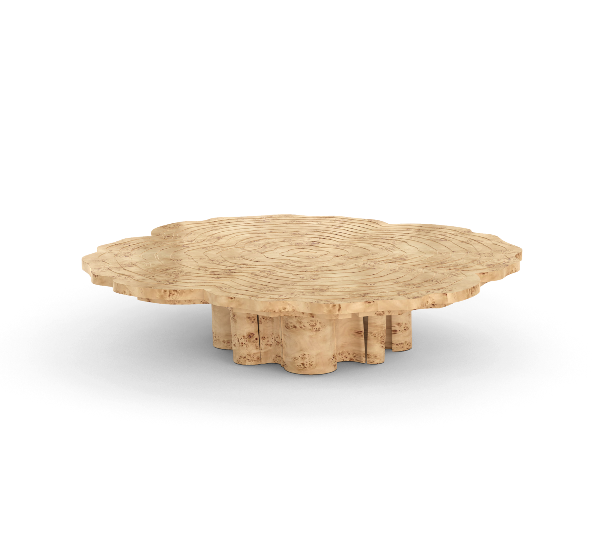 Fortuna Poplar 3-Piece Coffee Table Set