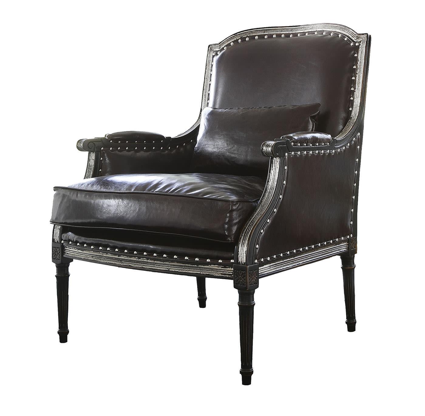 Armchair in Black Leather