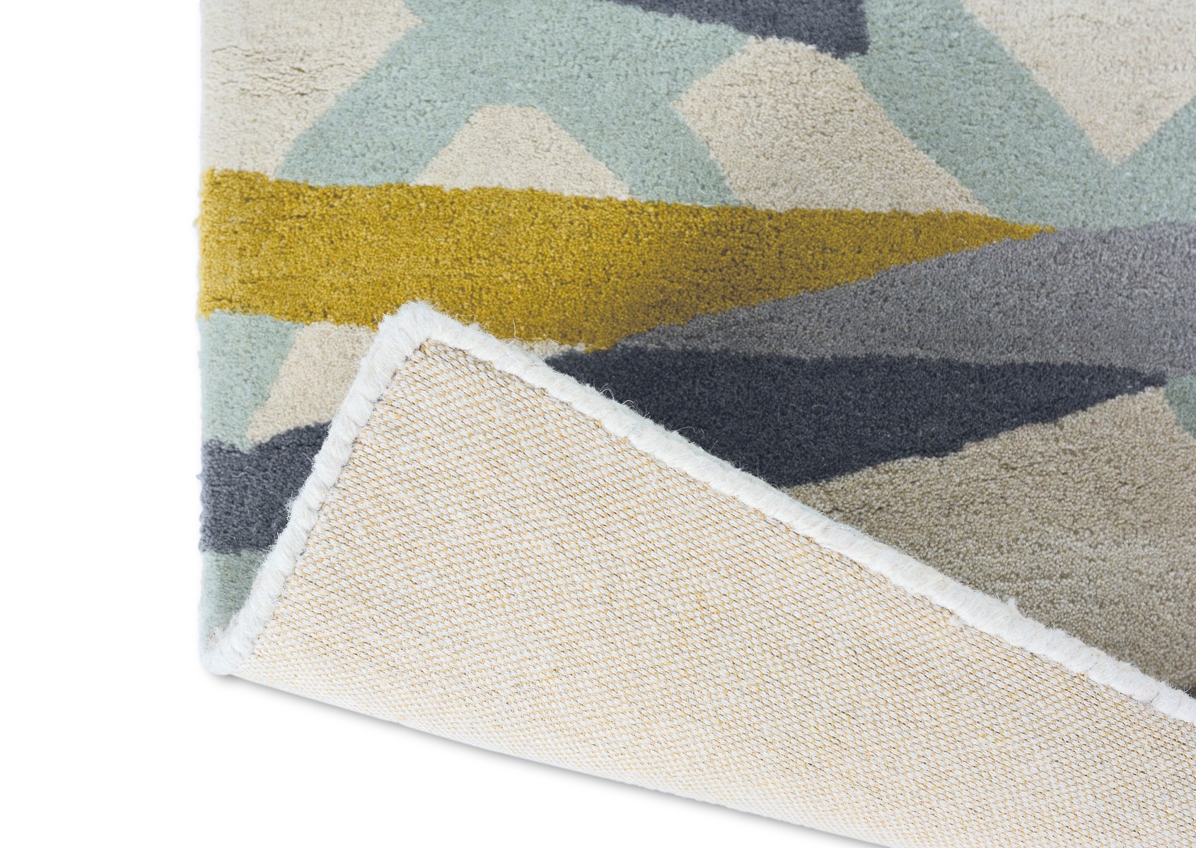 Abstract Multicolour Wool Rug