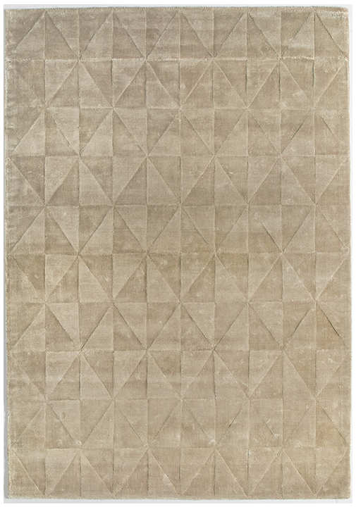 Triangles Beige Rug ☞ Size: 200 x 300 cm