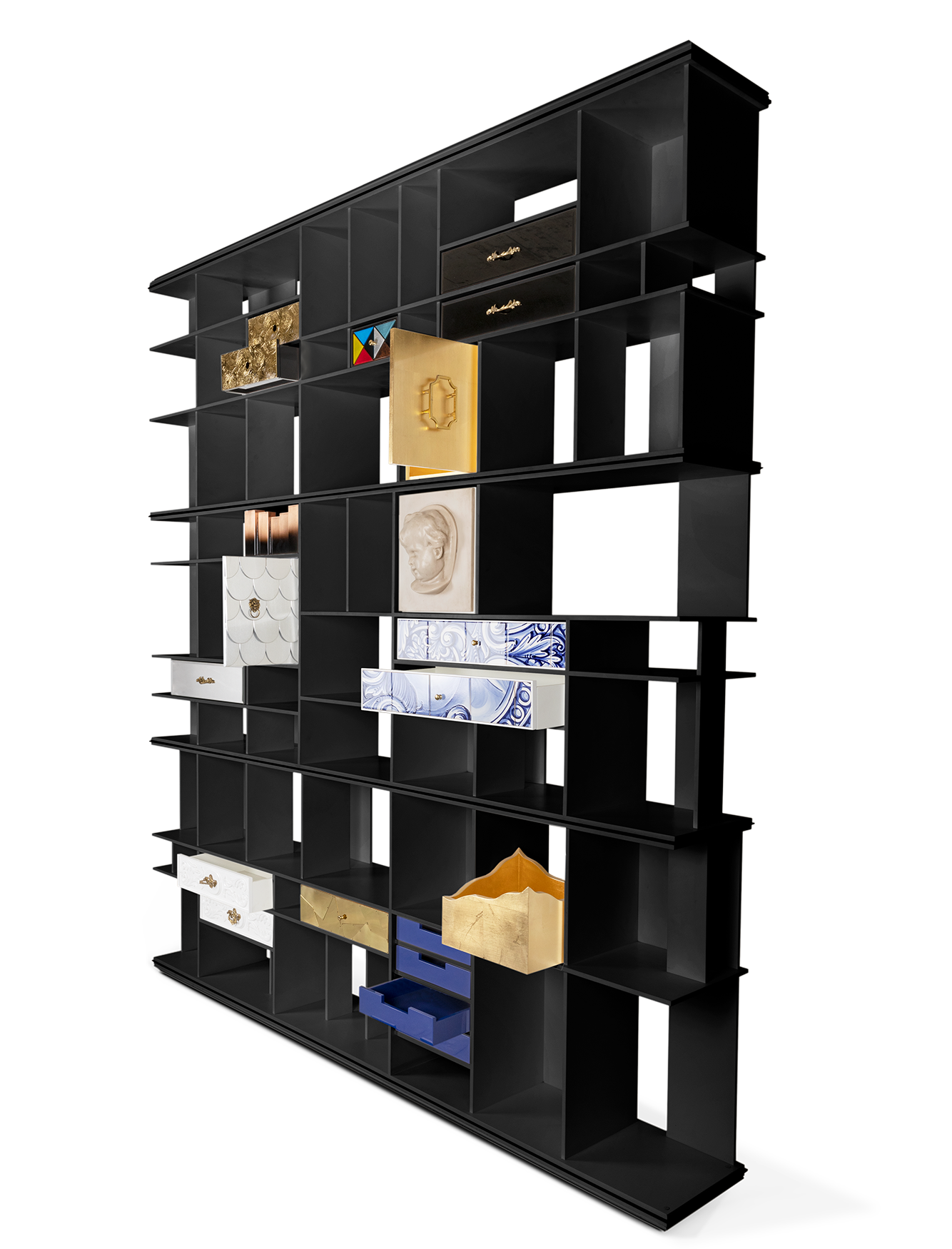 Curator Black Bookcase