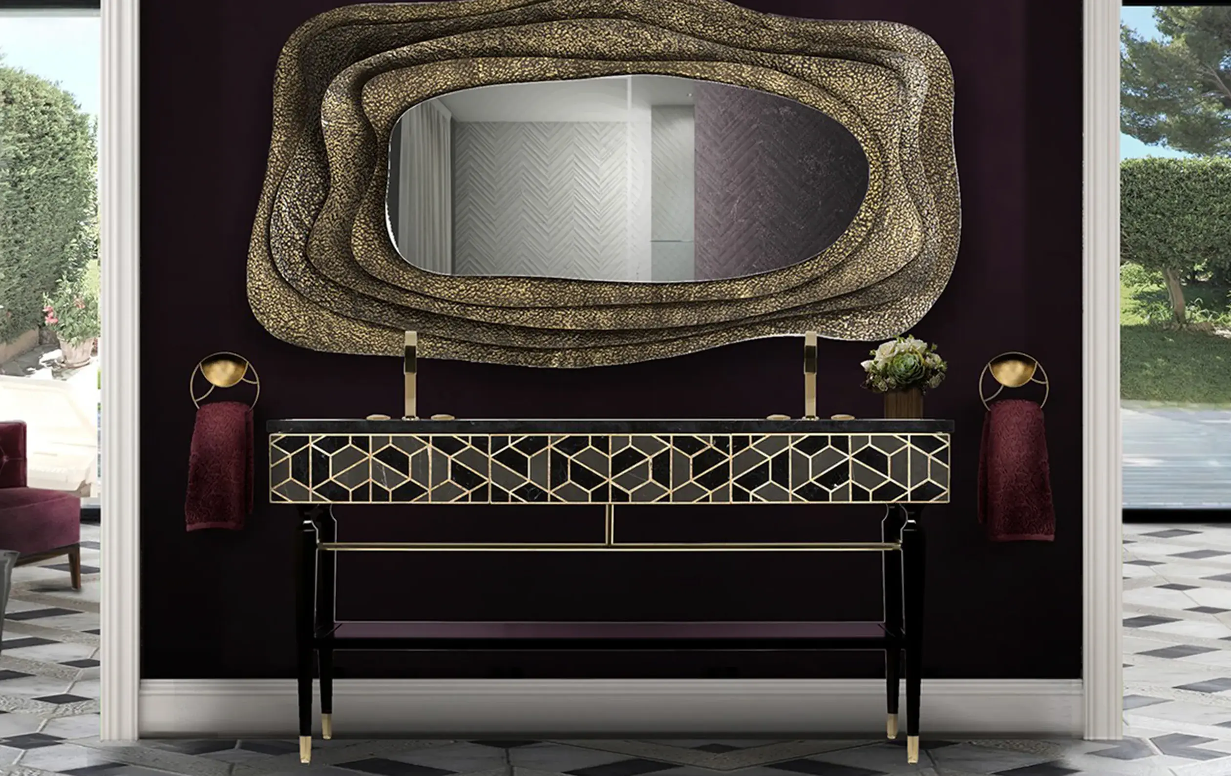 Shellstone Vanity Cabinet - 2